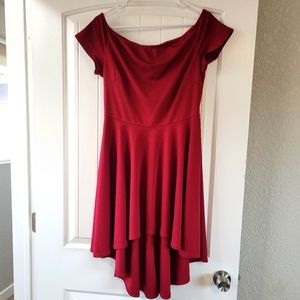 Red Highlow Dress